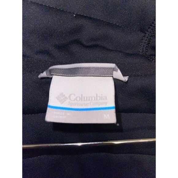 COLUMBIA Black Hooded Sports Jacket with Thumbholes Size Med - Picture 11 of 15